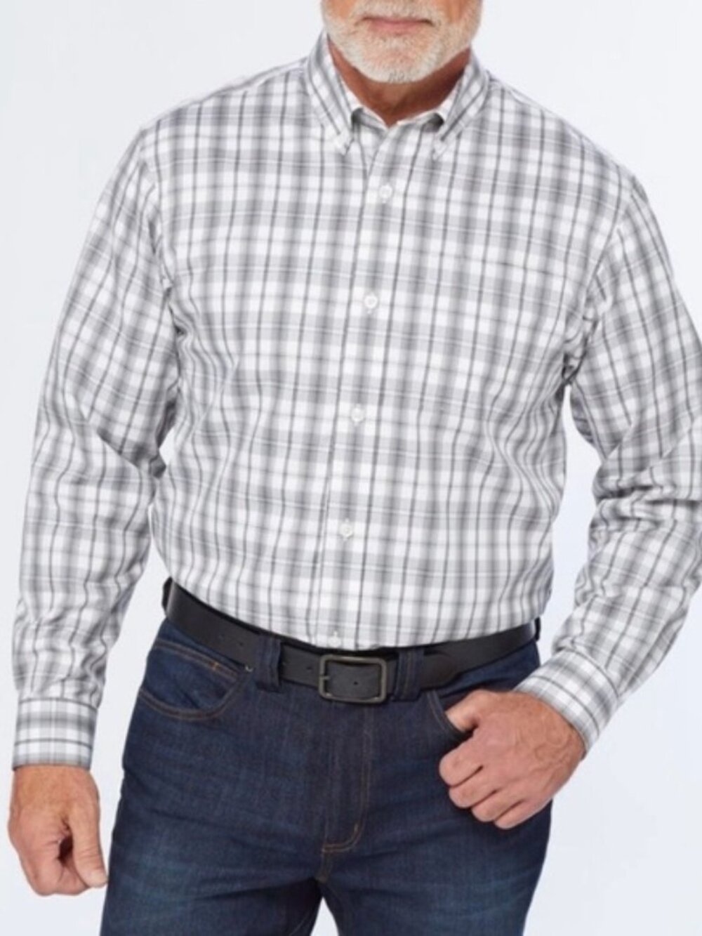 Duluth Trading Co Wrinklefighter Relaxed Fit Long Sleeve Shirt size XXL Tall